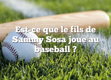 Est-ce que le fils de Sammy Sosa joue au baseball ?